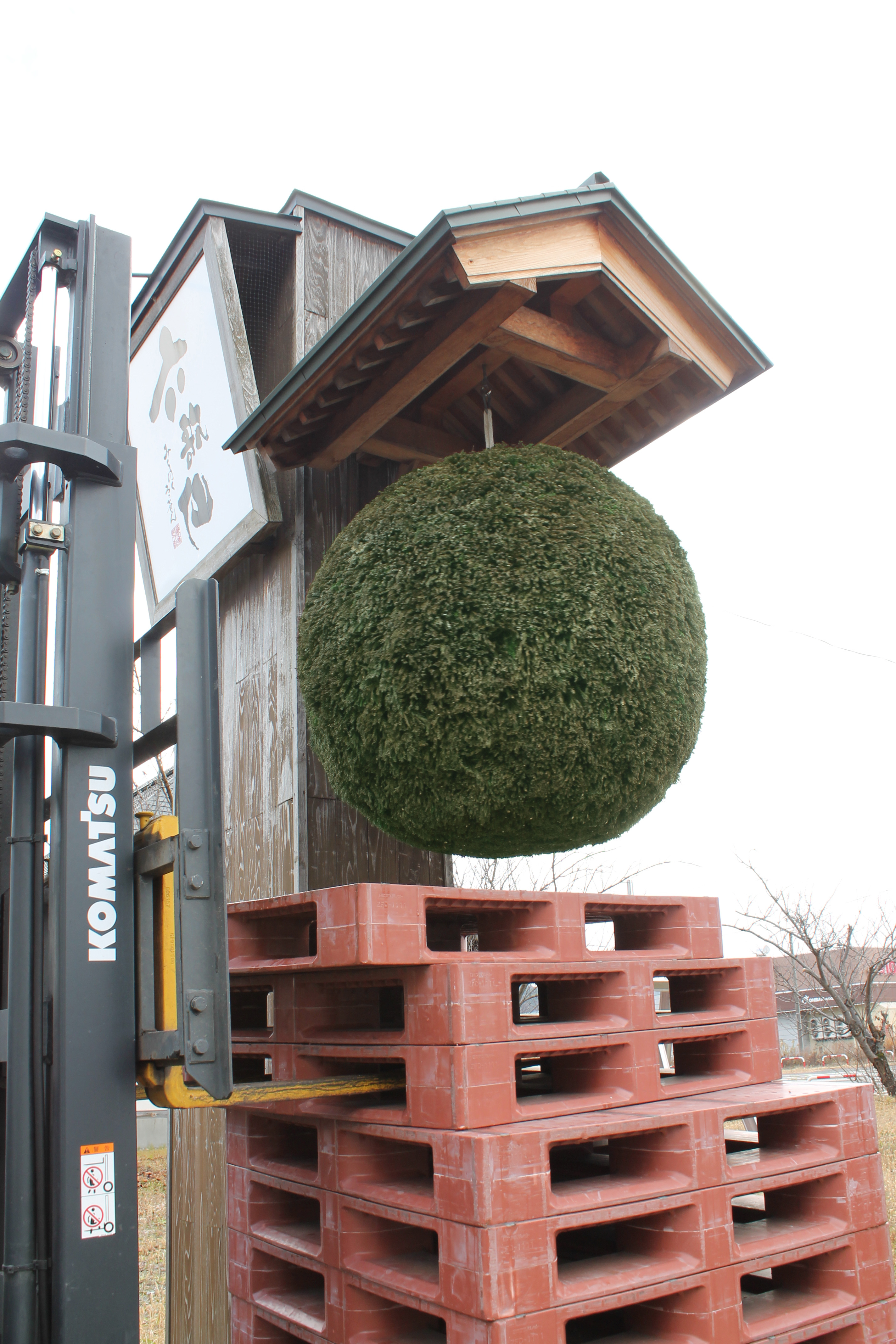 2020年の杉玉かけを行いました！ | やまがたの酒蔵 六歌仙